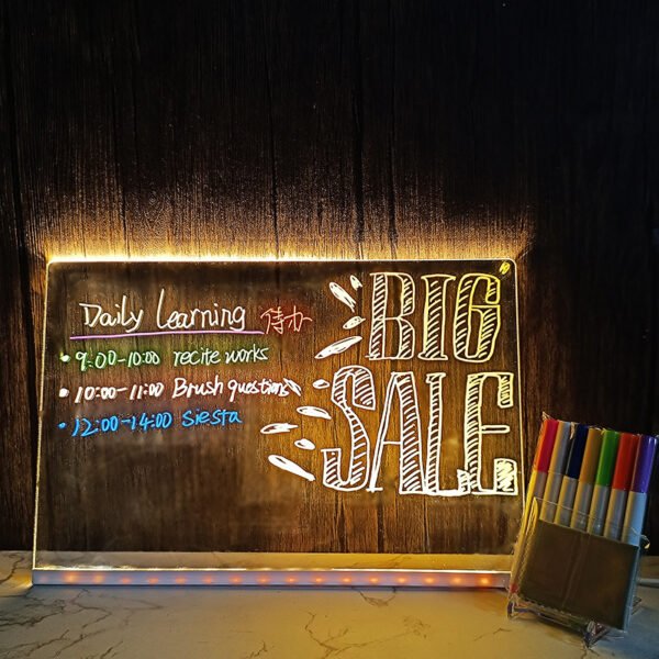 LED Acrylic Luminous Panel Small Night Lamp - Image 4