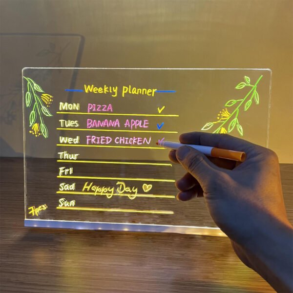 LED Acrylic Luminous Panel Small Night Lamp - Image 2
