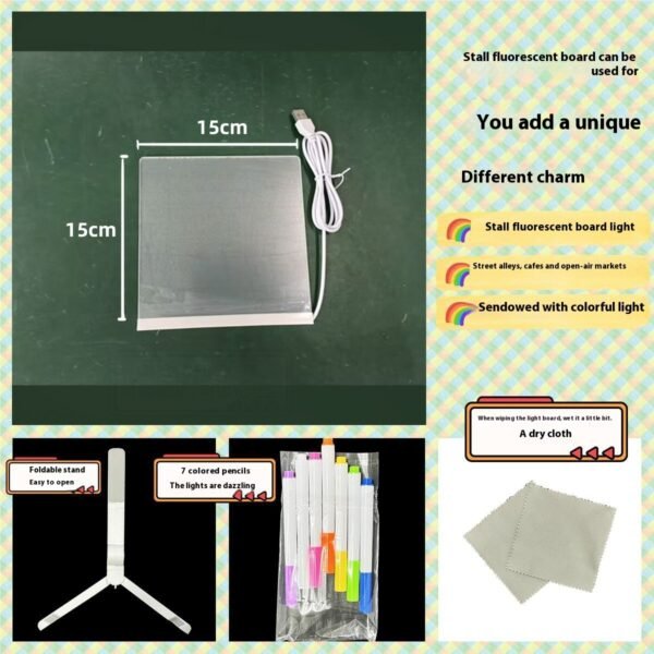LED Acrylic Luminous Panel Small Night Lamp - Image 6