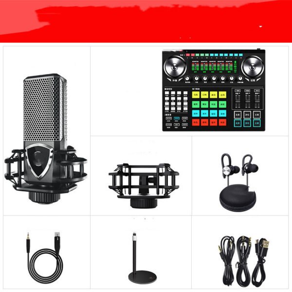 Tenlamp G6 Sound Card USB Condenser Wired Single Microphone Professional Podcast Microphone for Streaming Gaming YouTube Singing - Image 4