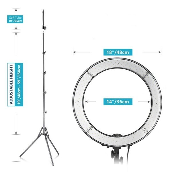 18 Ring Light LED Fill Light Mobile Phone Video Shooting Photo Photography Light - Image 3
