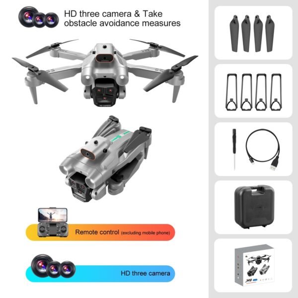 S92 Remote-controlled Unmanned Vehicle Double Three Camera Optical Flow Positioning Quadcopter - Image 10
