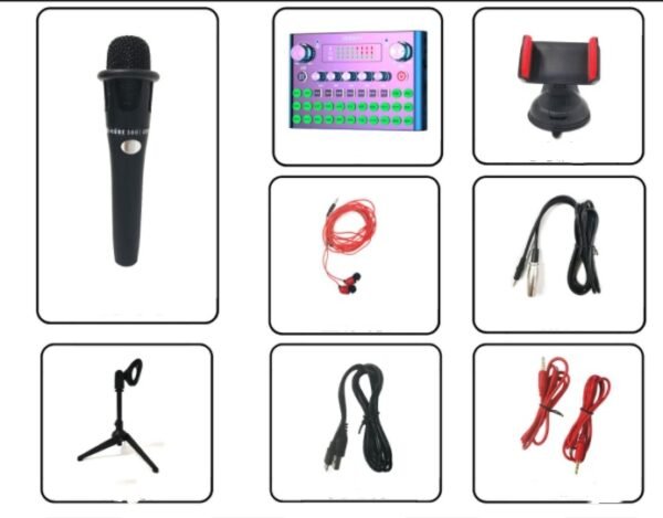 F007plus Special Live Broadcast Equipment, Sound Card, Mobile Phone, Computer, Universal Internet Celebrity Singing And Microphone Equipment - Image 4