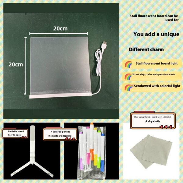 LED Acrylic Luminous Panel Small Night Lamp - Image 3