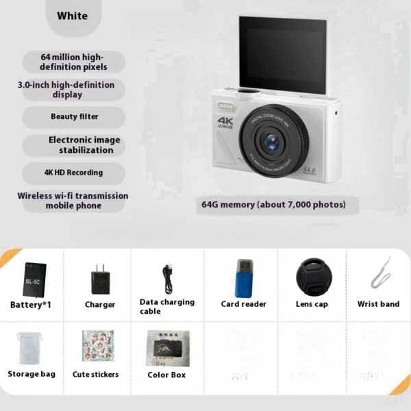 64 Million HD Student Entry-level Mirrorless CCD Camera - Image 4