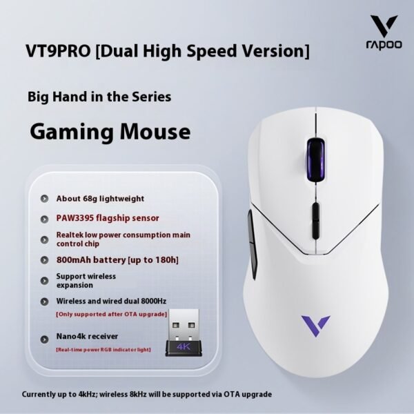 Wireless Mouse Lightweight T995 E-sports Ergonomic Game Office Dual-mode - Image 7