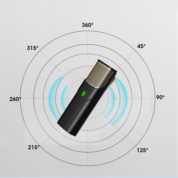 Live Microphone Lavalier Wireless Radio Bluetooth Recording Equipment - Image 3