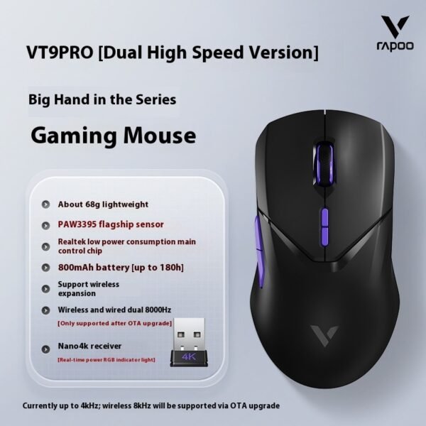 Wireless Mouse Lightweight T995 E-sports Ergonomic Game Office Dual-mode - Image 9