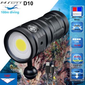 500W Professional Photography Fill Light Diving Flashlight