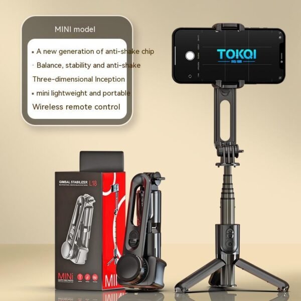 Mobile Phone Stabilizer Hand-held Tripod Head Selfie Stick - Image 5