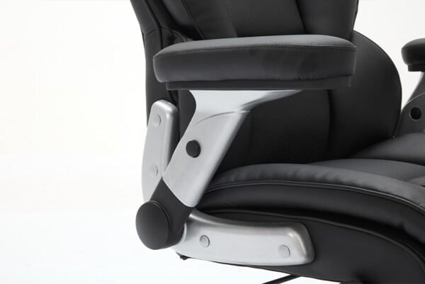 Big And Tall Office Chair 500lbs With Adjustable Lumbar Support, Executive Office Chair With Flip-up Armrest And Wider Seat, Ergonomic Leather Chair Breathable Cannot Be Sold On Temu - Image 6
