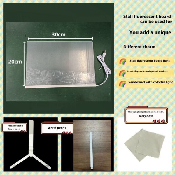 LED Acrylic Luminous Panel Small Night Lamp - Image 8