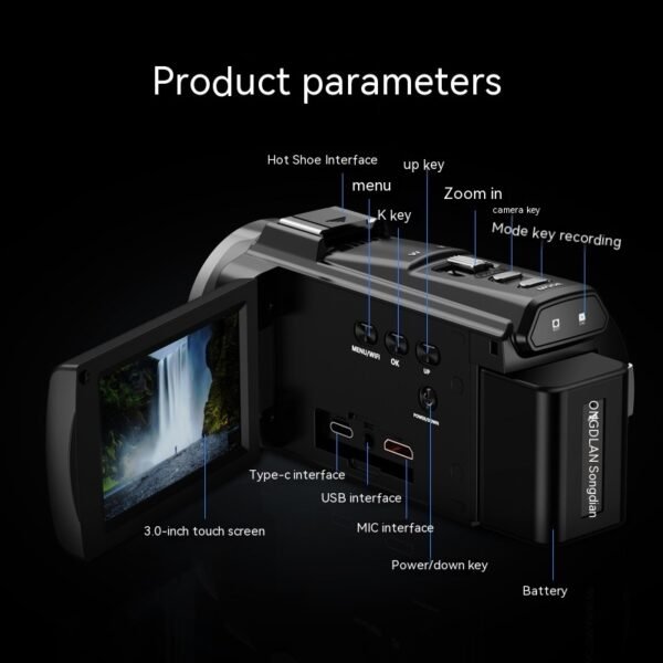 5K HD Digital Camera Outdoor Sports Handheld DV Camera - Image 5