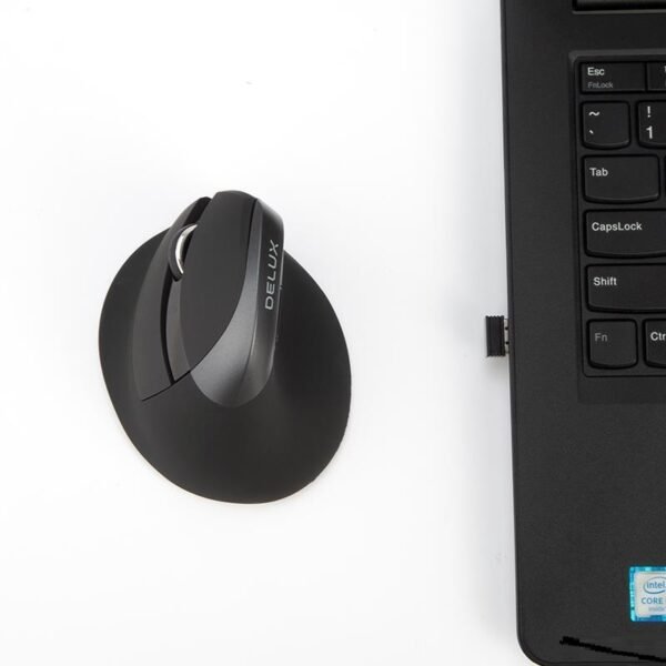 Wireless Silent Charging Ergonomic Vertical Left-Handed Mouse - Image 2