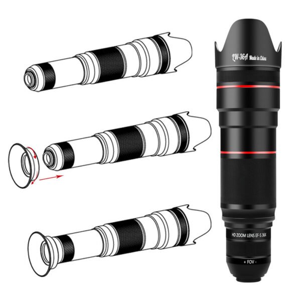 Monocular With External Camera Lens For Mobile Phone - Image 5