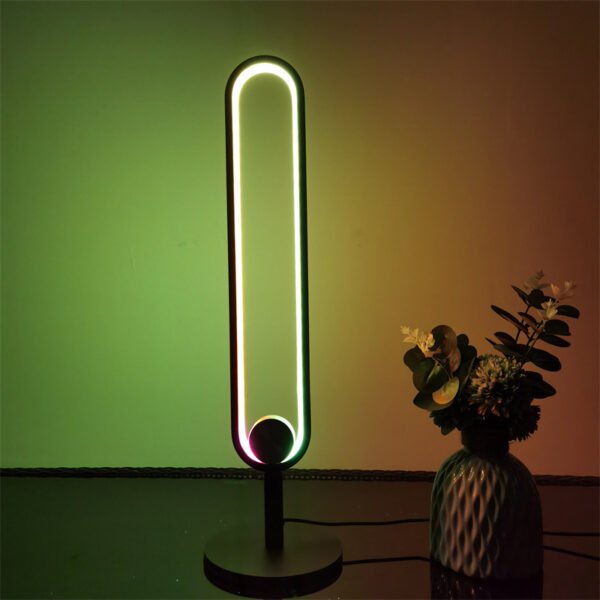 RGB Colorful Bedroom U-shaped Table Lamp - Image 4