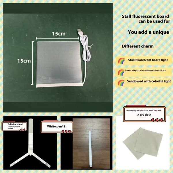 LED Acrylic Luminous Panel Small Night Lamp - Image 10