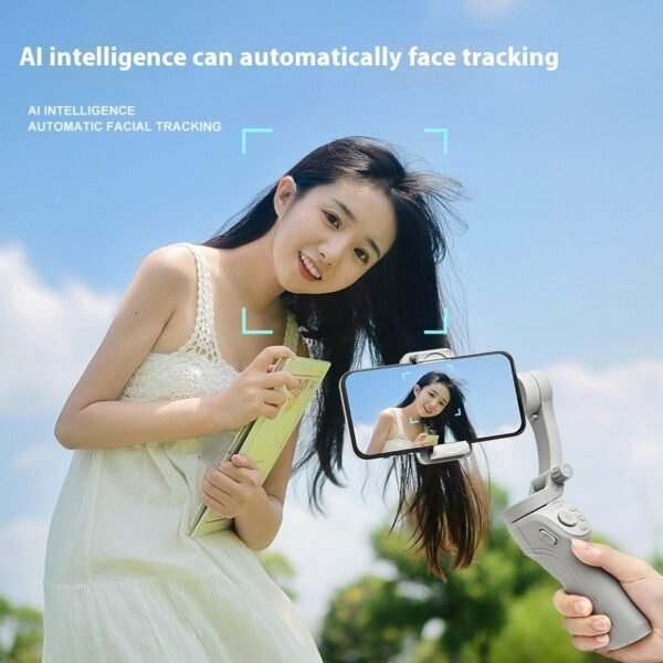 Hand-held Tripod Head Three-axis Mobile Phone Stabilizer - Image 3