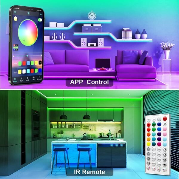 RGB Music Bluetooth Intelligent Low-voltage LED Light Strip - Image 2