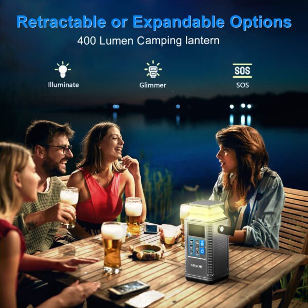Camping Power Station 296Wh Power Bank 80000mAh Lithium Battery Outdoor Solar Generator USB Port Supply - Image 2