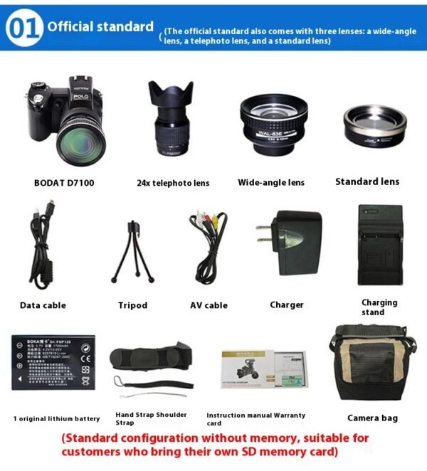Telephoto Digital Camera D7100 Automatic Focus FHD HD Camera 33 Million - Image 8