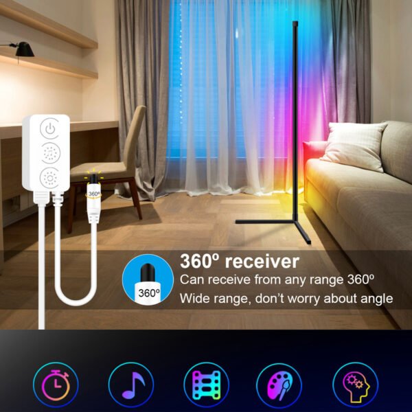 LED Corner  Rgb Atmosphere Disassembly Splicing Network Red  Floor Lamp - Image 3