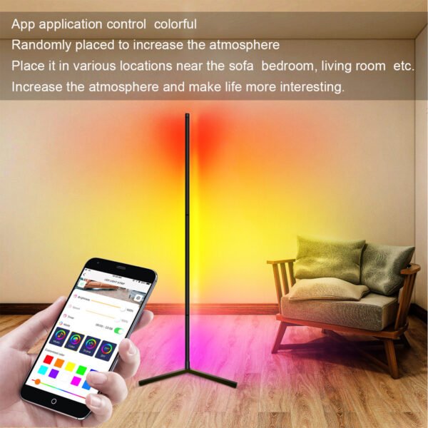 LED Corner  Rgb Atmosphere Disassembly Splicing Network Red  Floor Lamp - Image 5
