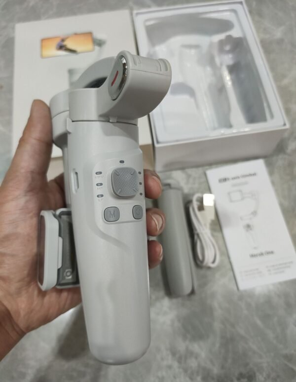 M1 Hand-held Tripod Head Three-axis Mobile Phone Stabilizer - Image 2